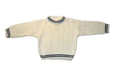 Krém kötött pulóver